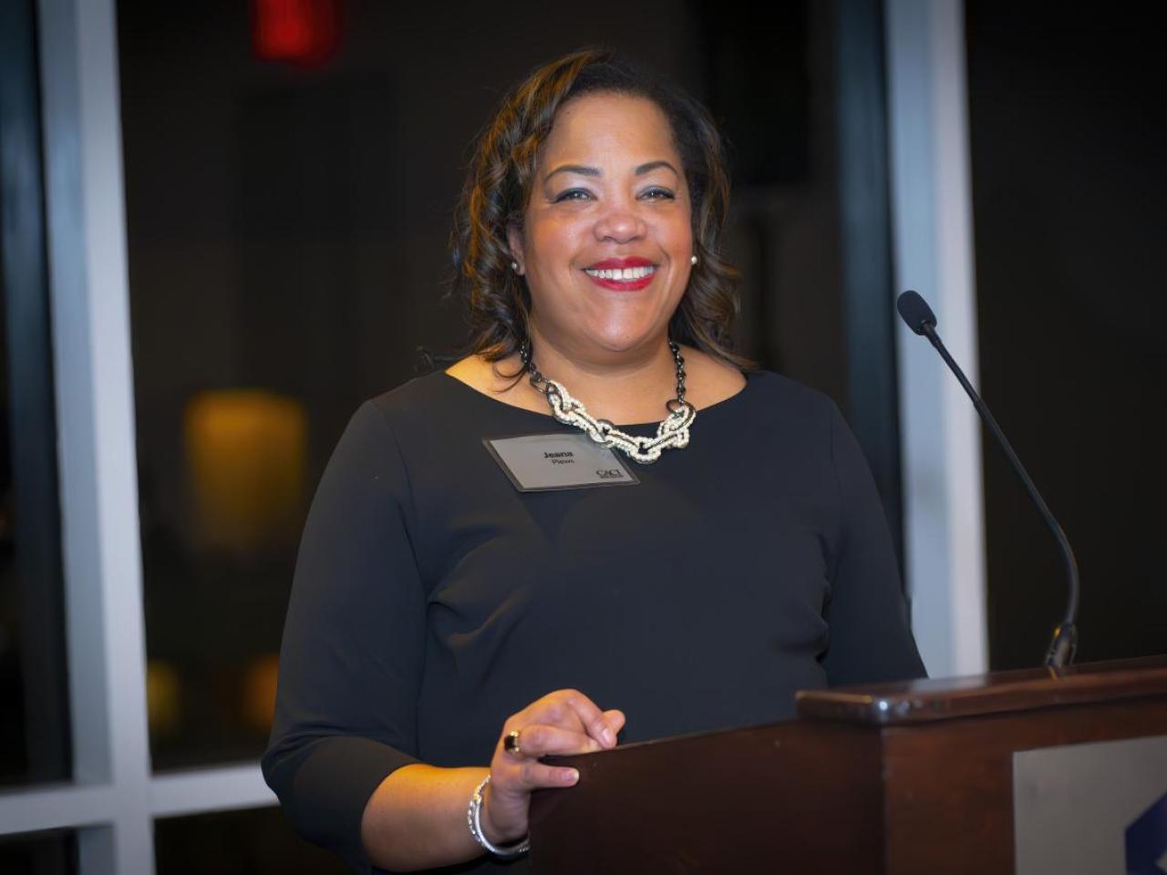 Jeana Plews, Vice President of Diversity, Equity and Inclusion (DEI), recently represented CACI at the 2024 Black Engineer of the Year Awards Global Competitive Conference.