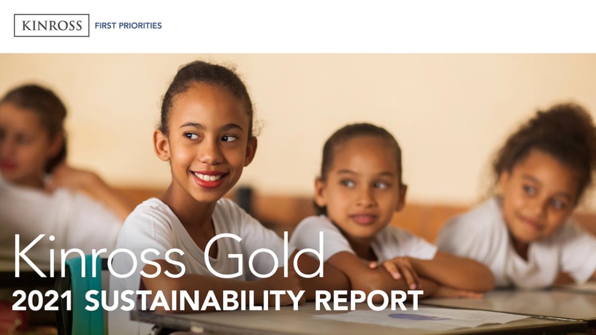 Kinross Gold 2021 Sustainability Report cover