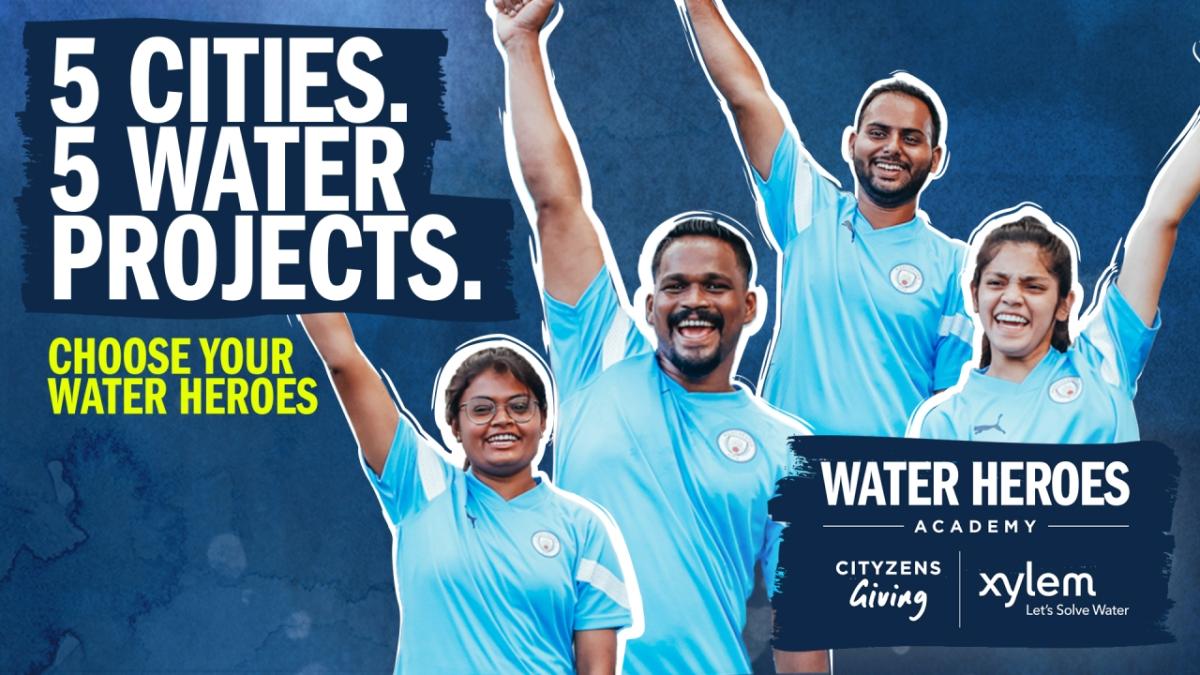 Banner reading, "5 Cities. 5 Water Projects. Choose your water heroes"