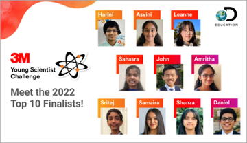 "Meet the 2022 Top 10 Finalists" with photos of finalists