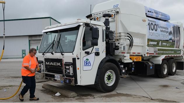 Ontario's first carbon-negative waste collection truck 