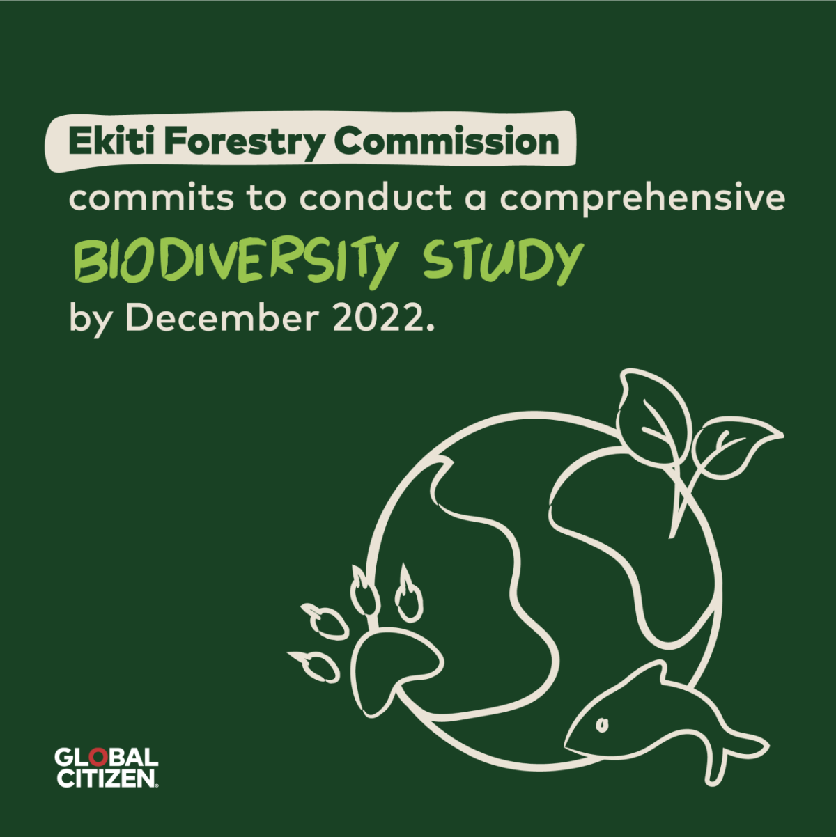 Ekiti Forestry Commission commits to conduct a comprehensive Biodiversity Study by December 2022.