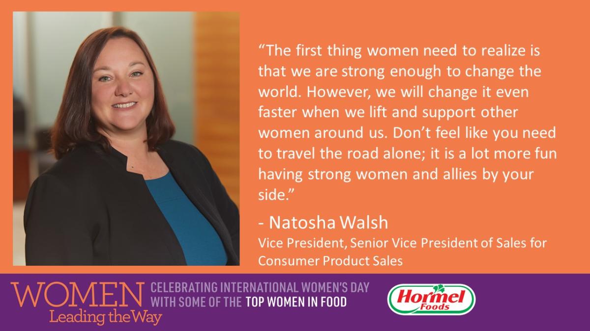 Natasha Walsh, Vice President, Senior Vice President of Sales for Consumer Product Sales