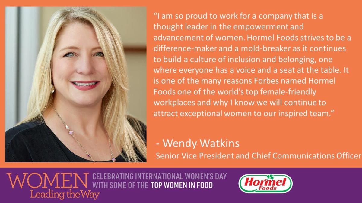 Wendy Watkins, Senior Vice President and Chief Communications Officer