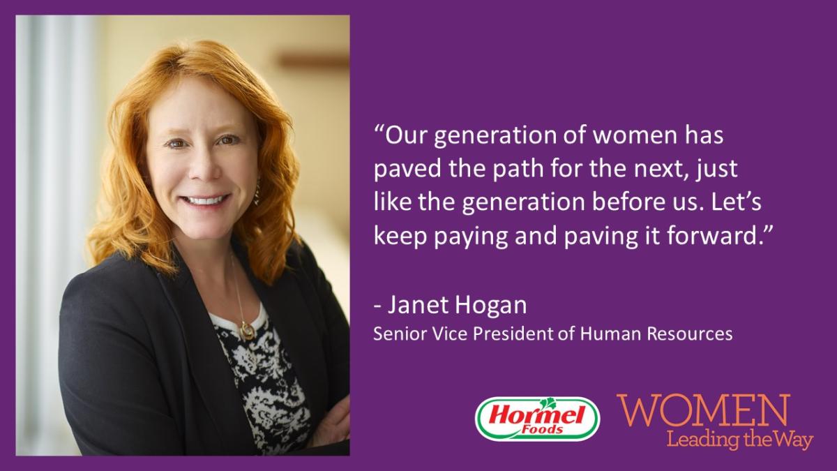 Janet Hogan, Senior Vice President of Human Resources 