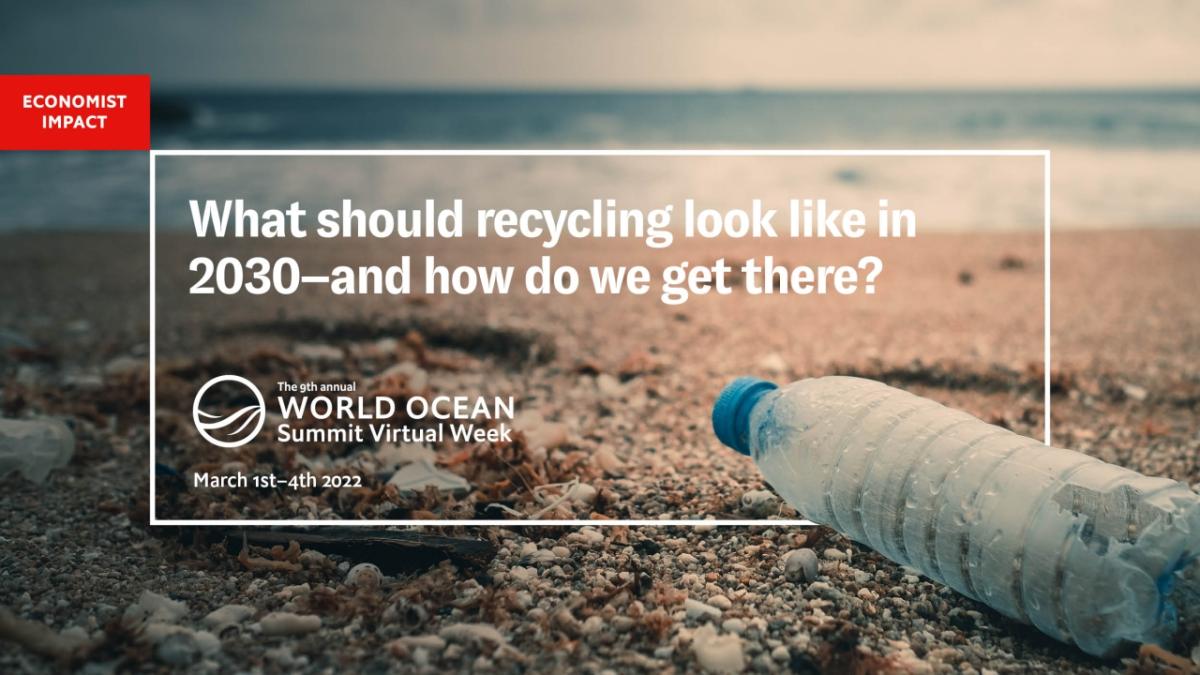 Banner reading, "What should recycling look like in 2030 - and how do we get there?