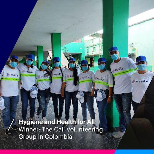 Hygiene and Health for All! Winner: The Cali volunteering group in Colombia.