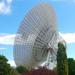 large outdoor satellite dish